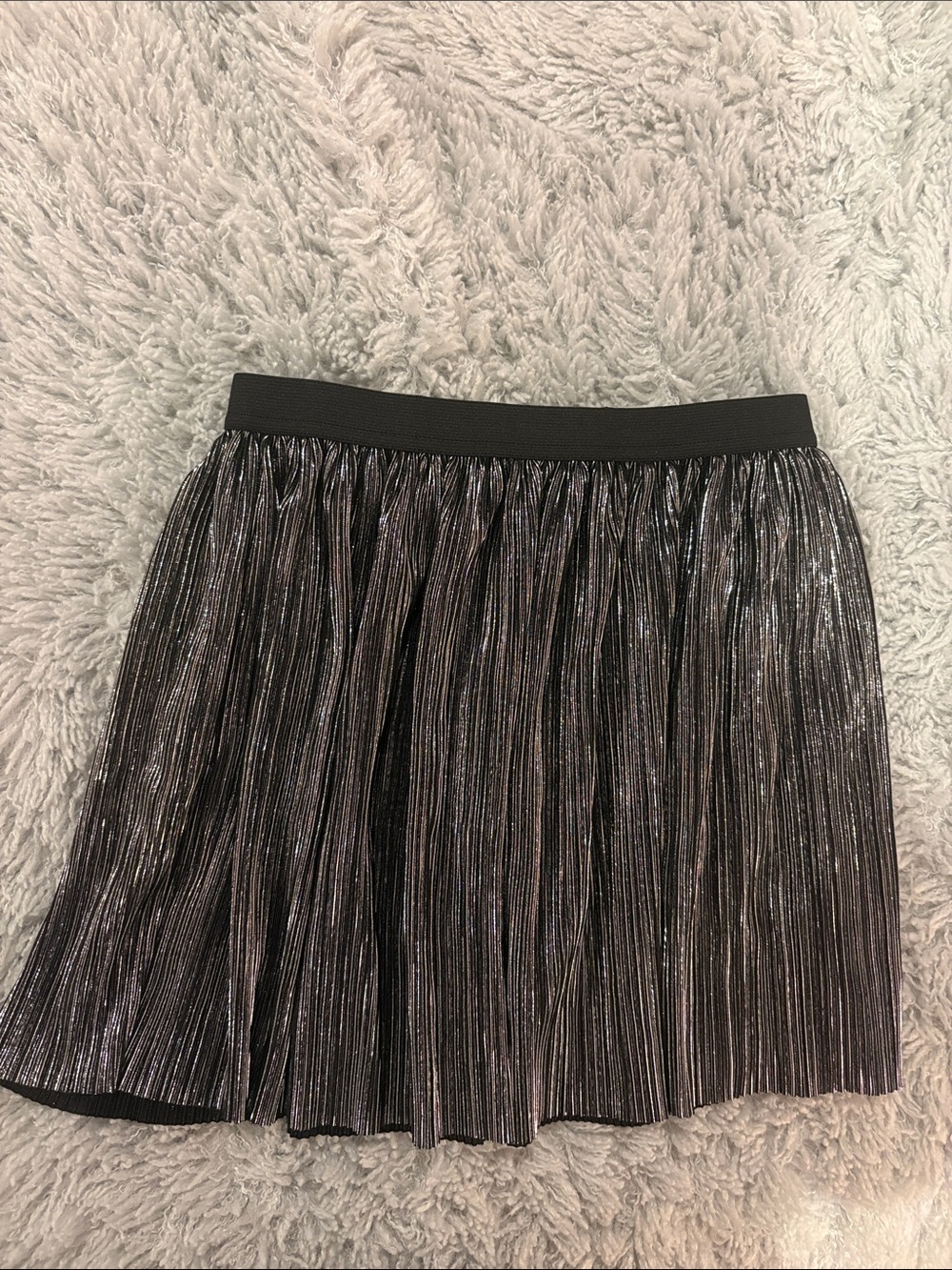 Old Navy Black Shimmer Pleated Girls' Skirt